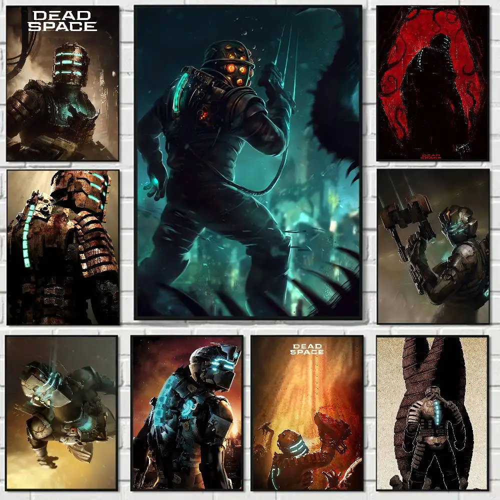 Game Dead Space Vintage Anime Poster Wall Art For Study Living Room Decor Unique Home Decoration Pictur
