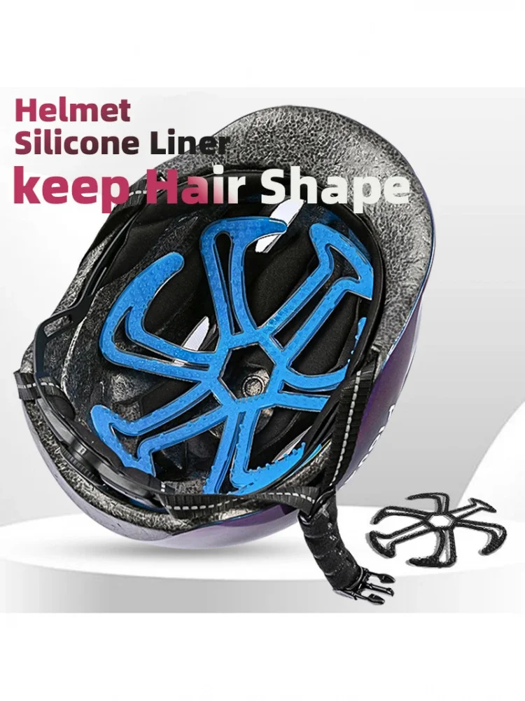AliExpress Motorcycle Helmet Silicone Lining Flexible Deformation Resistant Cycling Vehicle Helmet Lining Heat-resistant Well-ventilated co