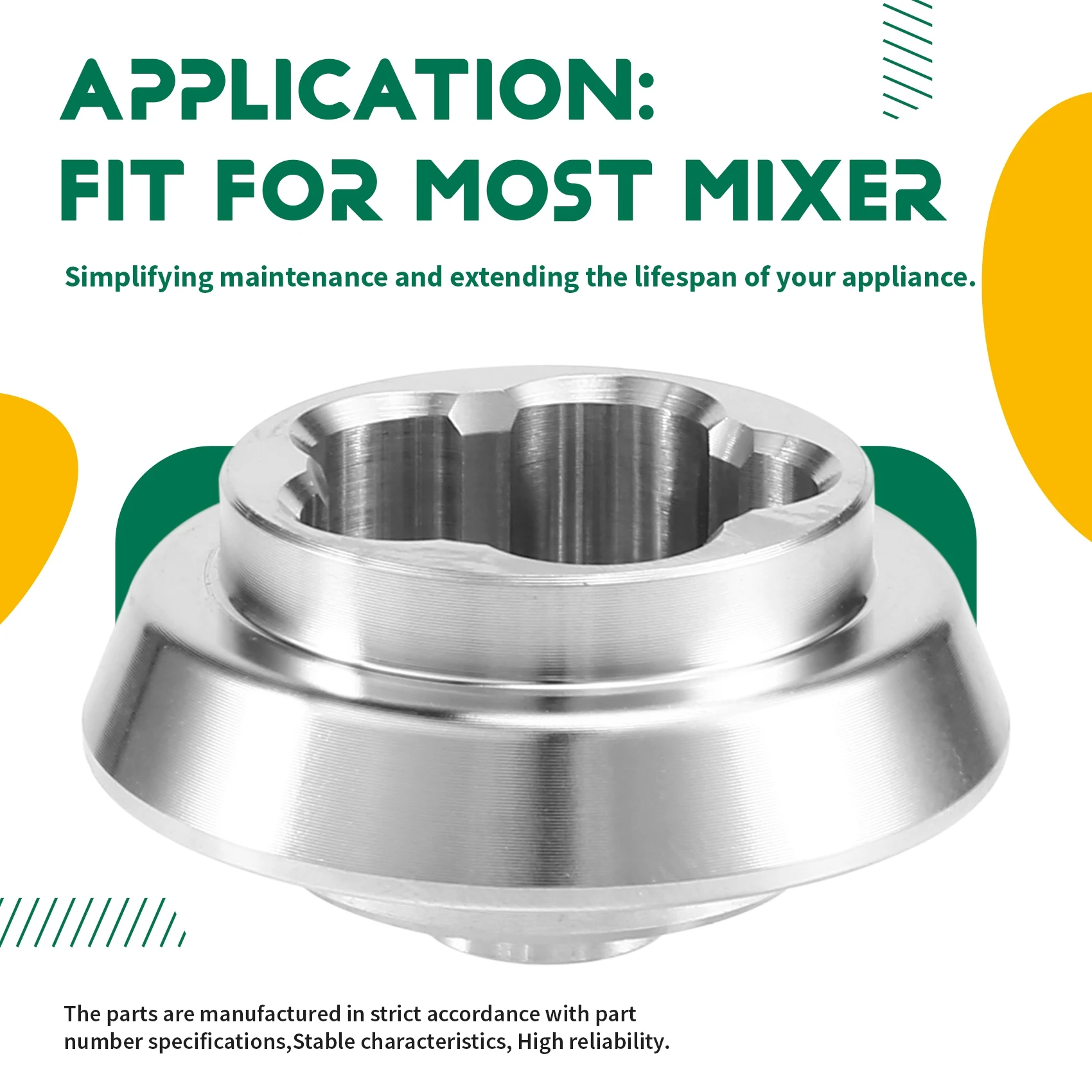 Guías de acoplamiento para mezclador A65Z, conector de eje de acoplamiento, formonesieur Cuisine Connect & Smartt mezclador MCC-cuchillo de dientes