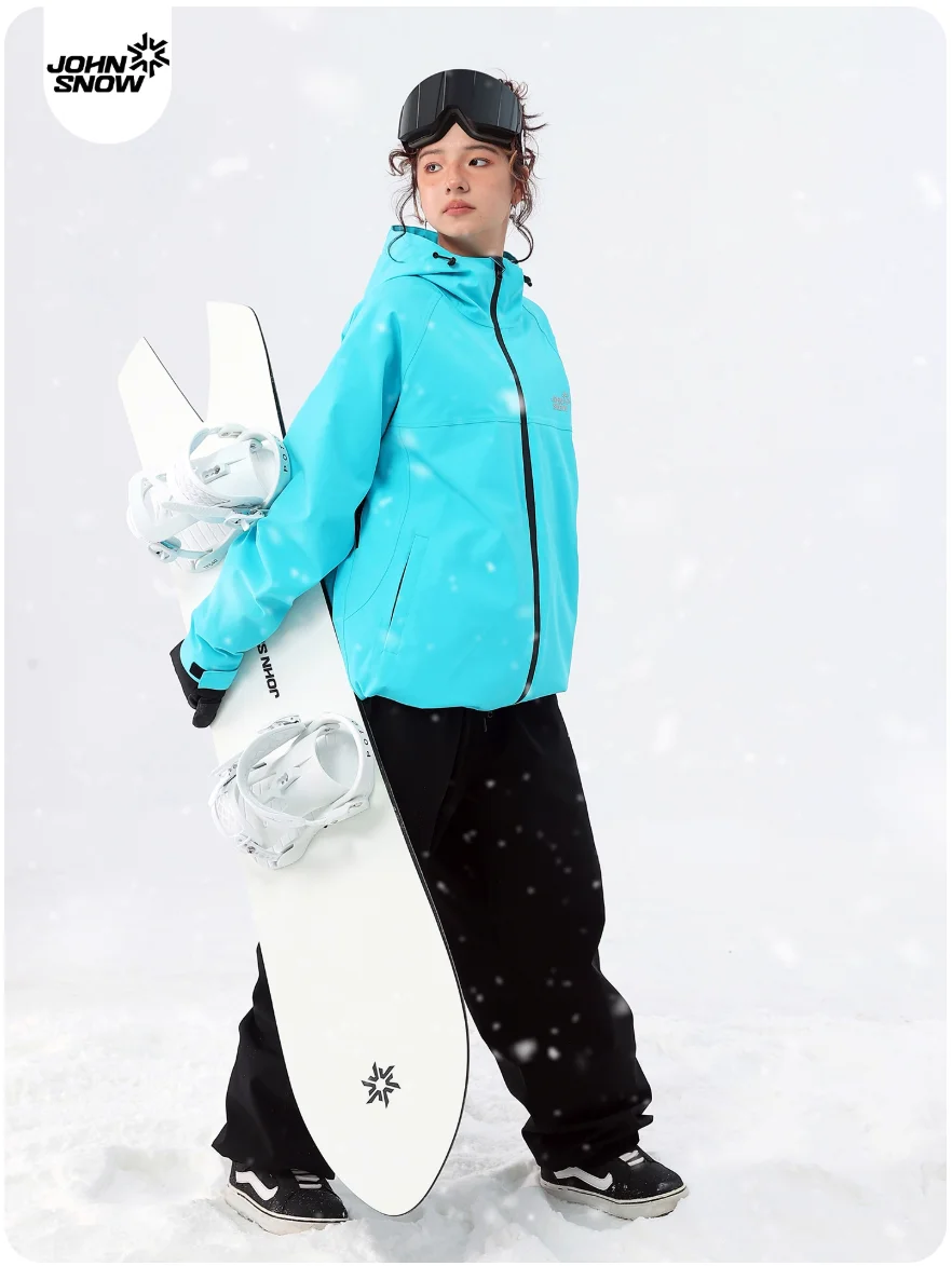 John Snow 2025 Men Women Ski Suit Waterproof Windproof Color Blocking Snow Jacket Pants Set Professional All-Mountain Ski Wear