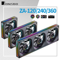 Jonsbo ZA-120/240/360 Case Fan 12V 4PIN PWM 5V 3PIN ARGB 12cm Integrated Desktop Computer Chassis CPU Water Radiator Cooling Fan