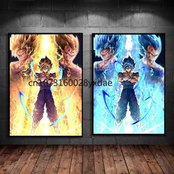 Classic High Quality Hot-blooded Anime Dragon Ball Goku Vegeta HD Poster Picture Living Home Decor Mural Painting Birthday Gifts