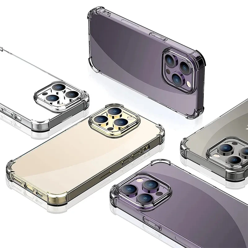 Phone Case For iPhone 16 15 14 13 12 11 Pro Max XR XS Luxury Shockproof Clear Silicone Bumper Transparent Slim Shell Back Cover image 6