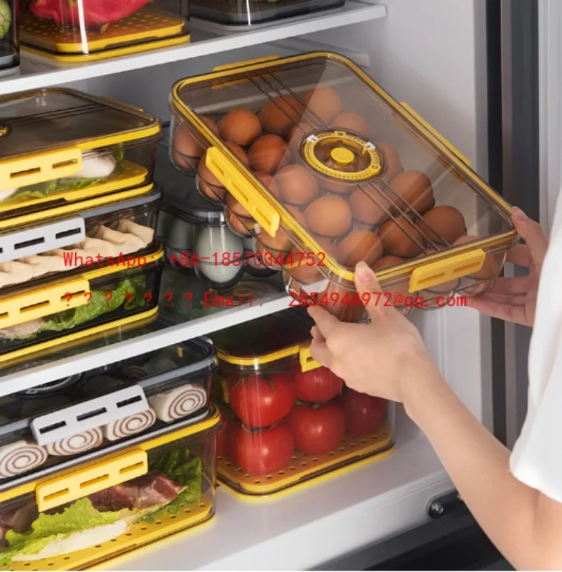 L Kitchen Refrigerator Storage Box Thickened Storage Room Drawer Box Container Tools
