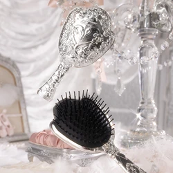 Flower Knows Swan Ballet Series Paddle Hair Brush Air Cushion Hair Comb Head Massage For Relaxation