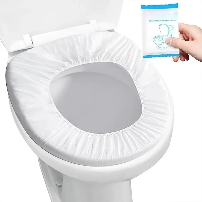 10/20 Stück Einweg-Toilettensitzbezüge für Hotels, Reisen, Camping, Isolier-Toiletten, Haushalt