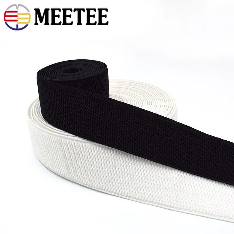 5/10Meters Polyester Elastic Bands 2.5-10cm Stretch Strap Webbing Belt Waistband Garment Crafts DIY Sewing Material Accessories