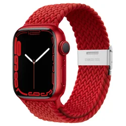 Correa trenzada de bucle solo para Apple watch band 44mm 40mm 45mm 41mm 42mm pulsera de nailon correa iWatch serie 8 9 4 5 SE 6 7 Ultra 2