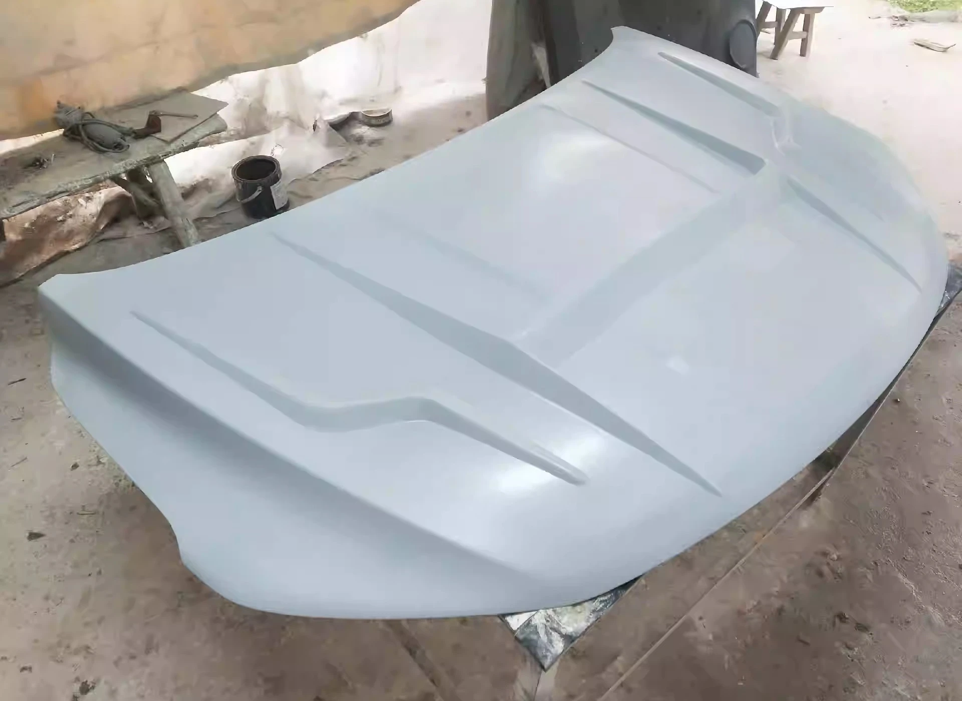 Body Kit Unpainted Engine Hood for Geely COOLRAY Convert New Style Glassfiber Cover Light Weight Bonnet Car Accessories