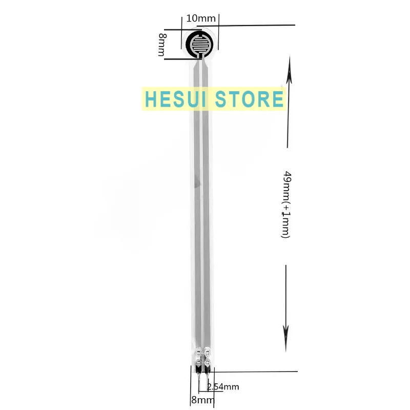Resistive thin film pressure sensor probe RFP602 compatible with FSR402 piezoresistive pressure switch long tail