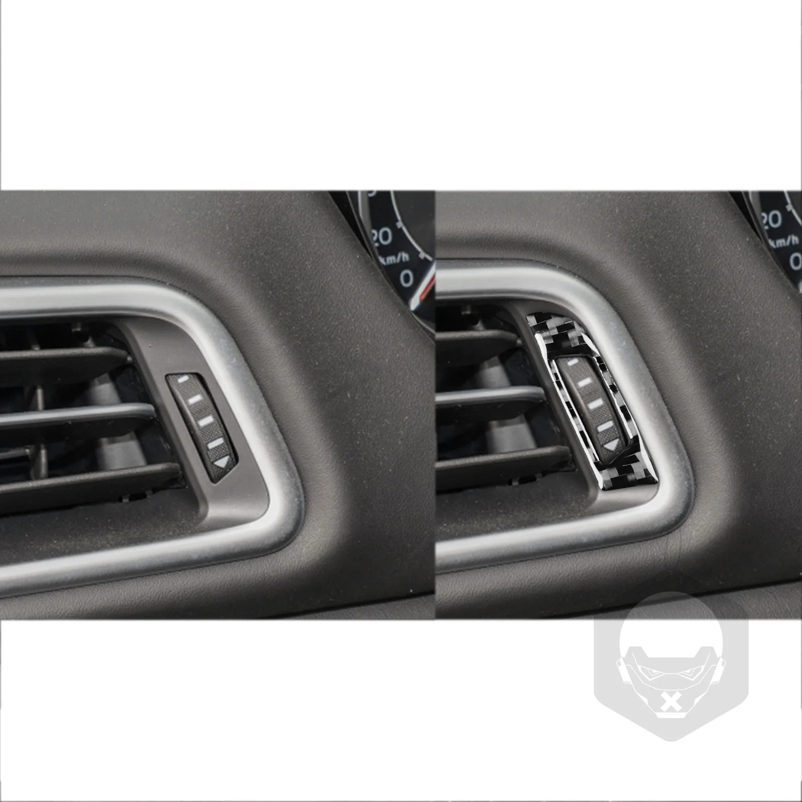 Real Soft Carbon Fiber For Maserati Giboli 2014–2022 Car Air Vent Pulley Panel Trim Customizable Sticker Interior Accessories