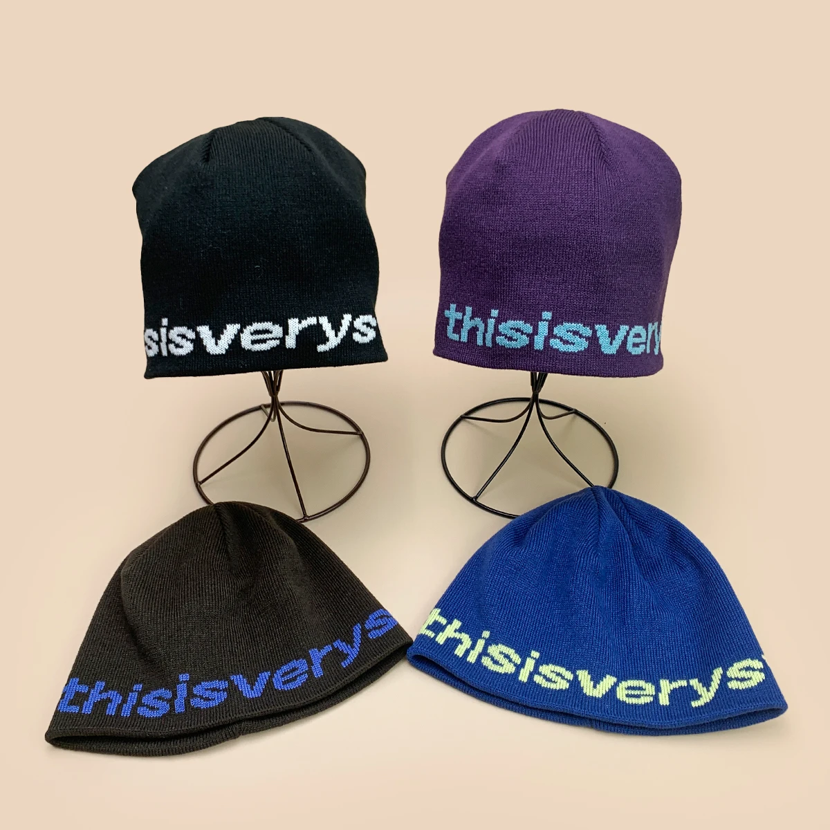 

Niche Simple Jacquard Letters Knitted Hats New Men Women Korean Warm Street Fashion Retro Versatile Personal ins Fisherman Caps