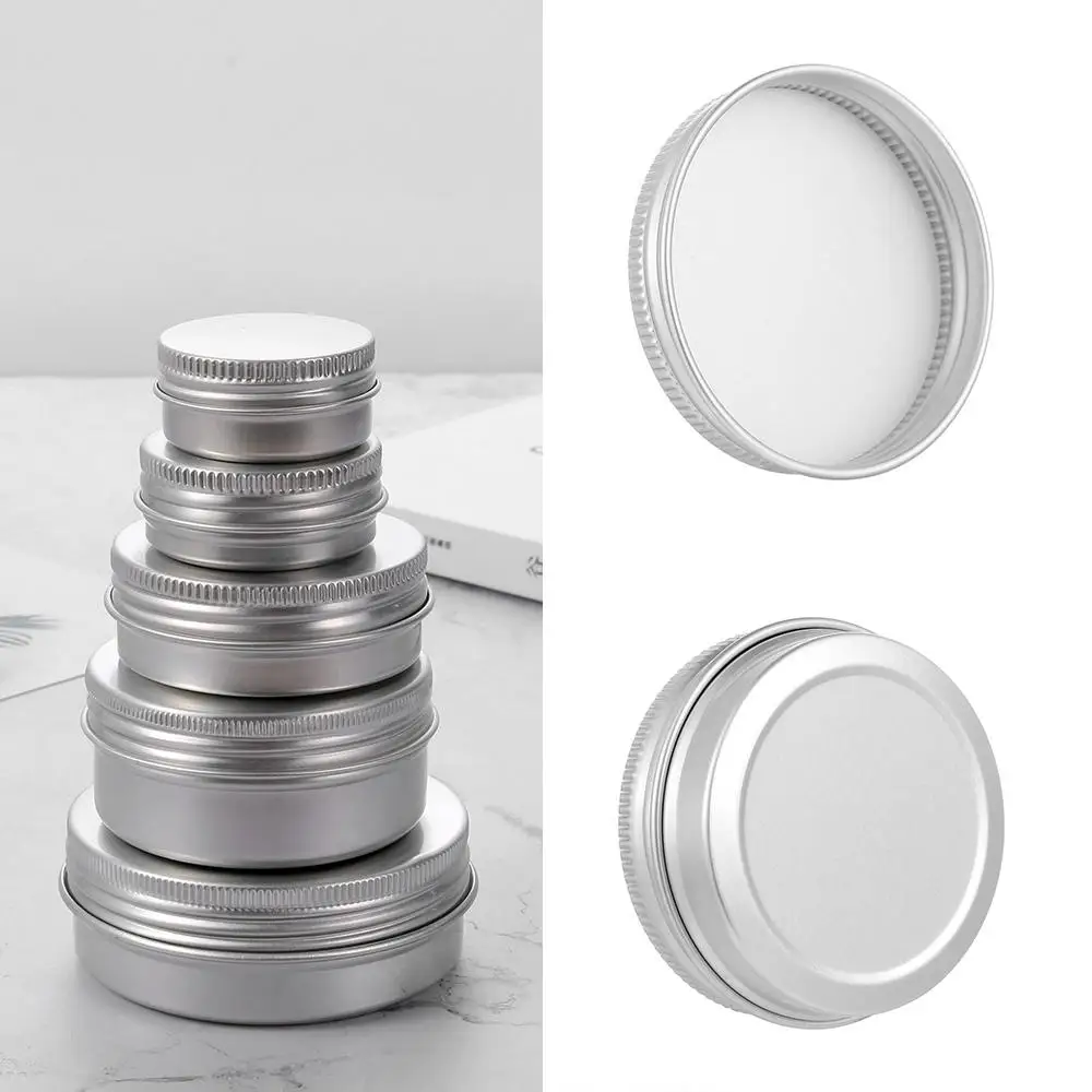 1pc Empty Aluminium/Plastic Bottles Sample Canisters Cap Makeup Oil Wax Box Reusable Packaging Can Tin Container Cosmetic Jar