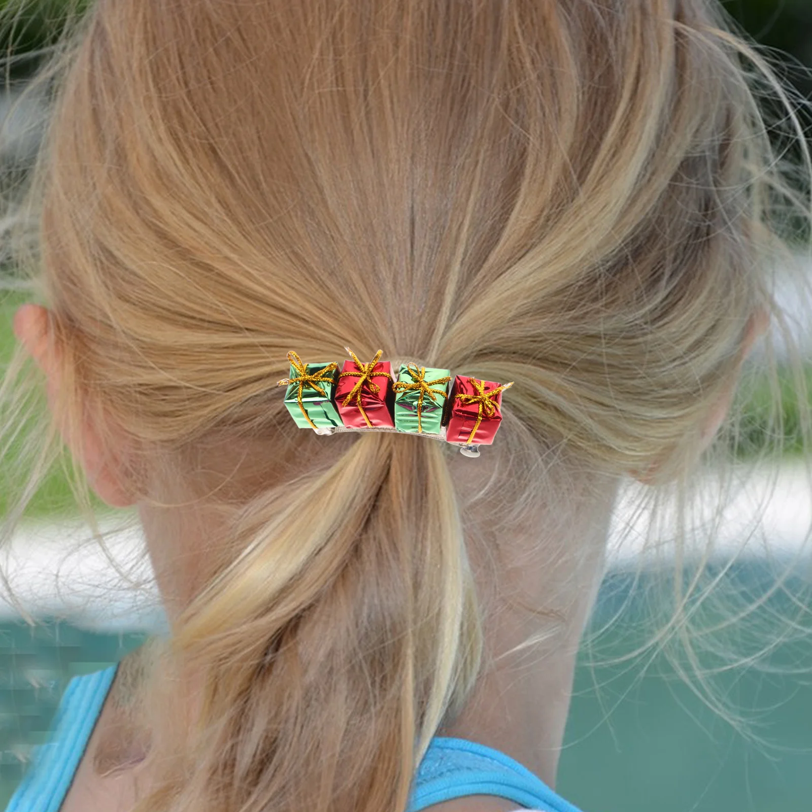 

3 шт., рождественские заколки для волос, заколки из мультяшного сплава для хвостиков, рождественская елка, праздничные аксессуары для волос, праздничные заколки