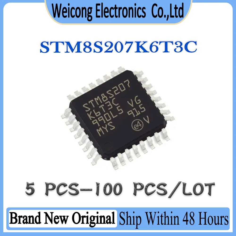 

STM8S207 STM8S207K6T3C STM8S207K6T3 STM8S207K6T STM8S207K6 STM8S207K STM8S STM8 STM New Original IC MCU Chip LQFP-32