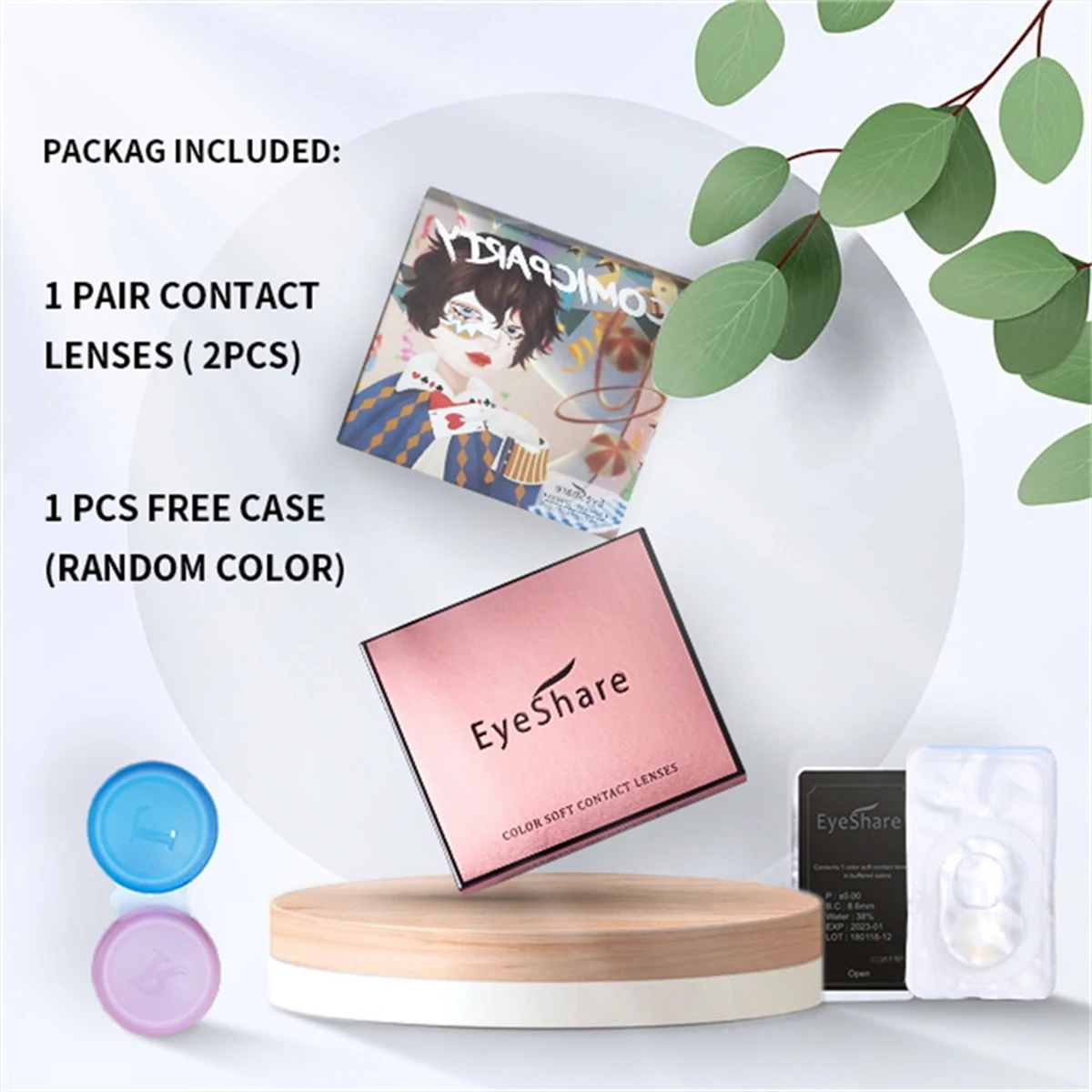 EYESHARE Halloween Color Contact Lenses For Eye Red Crazy Lenses Cosplay Contact Lenses Eyes Beauty Makeup Lens Year 1pair(2pcs)