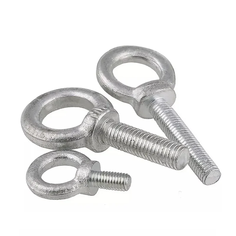 M6 M8 M10 M12 M16 M20 Lifting Eye Bolts Ring Screw Bright Zinc Plated Steel Metric Thread
