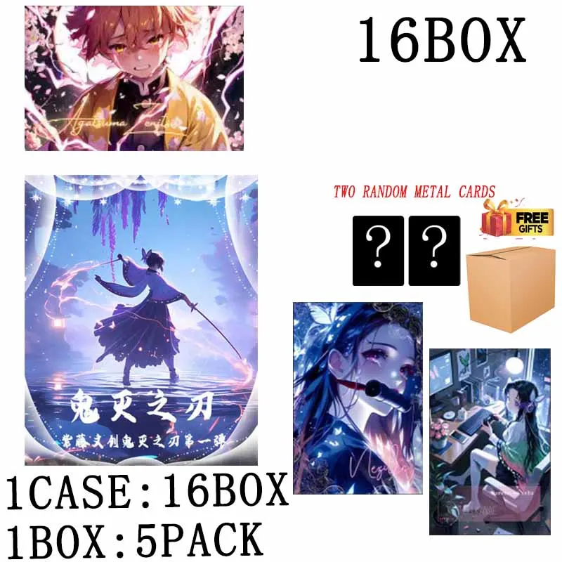 

Оптовая продажа, коллекционные карты Demon Slayer, коробка-бустер, акриловая карта A5, Ziteng Wenchuang, высокое качество, детские игрушки, игральные карты
