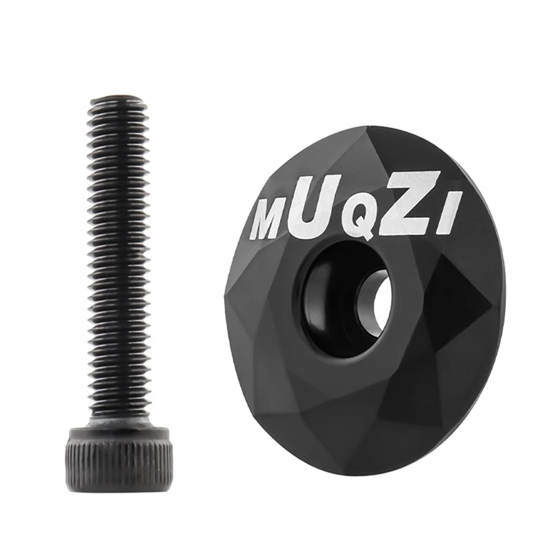 MUQZI Headset Stem Top Cap Bicycle Headset Cover With M6x30mm Screw For MTB Road Folding Bike Accessory