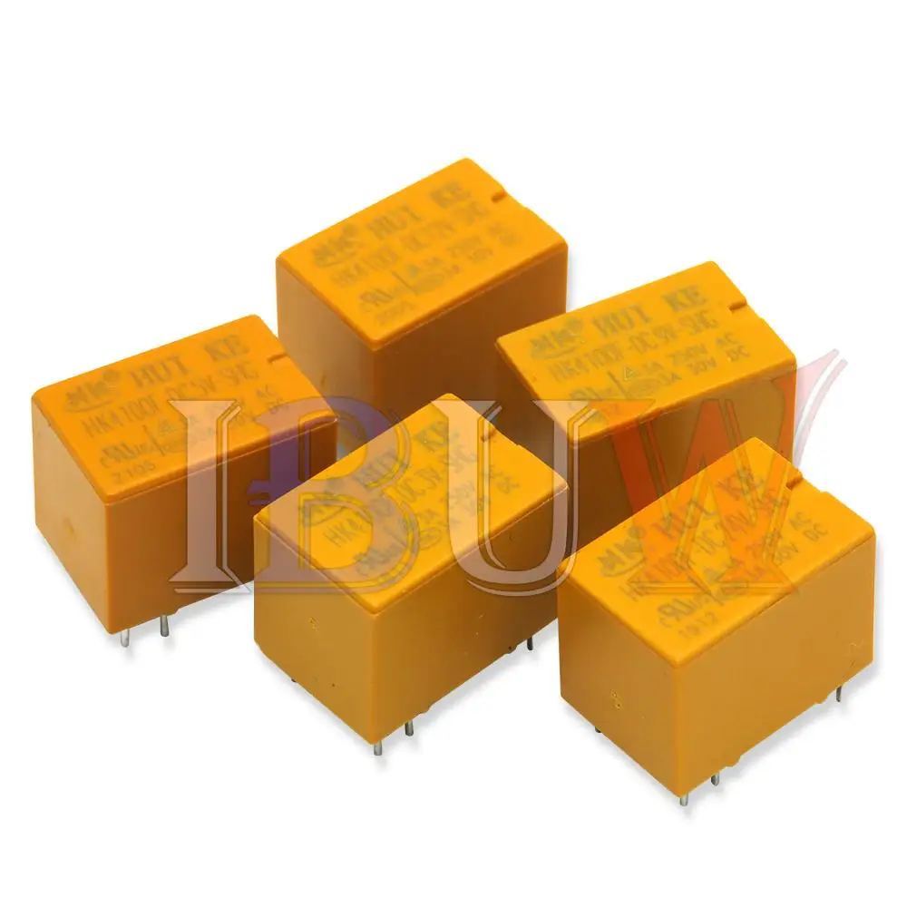 5PCS HK4100F Series Relay hk4100F-DC12V HK4100F 12V DIP6 3A 250V AC/ 3A 30V DC 3V 5V 9V 24V HK4100f-DC12V-SHG