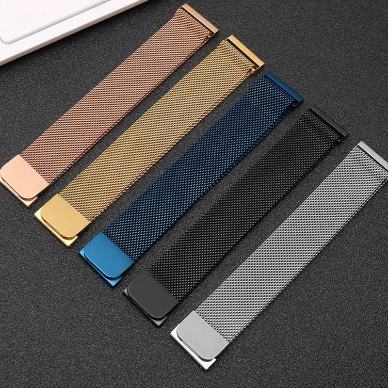 Milanese loop strap For Amazfit bip 6-5-3/u/pro Sport 20mm/22mm Bracelet for Amazfit GTS 4/3/2/2e/4 Mini/GTR 4/3/3 Pro/2/2e band