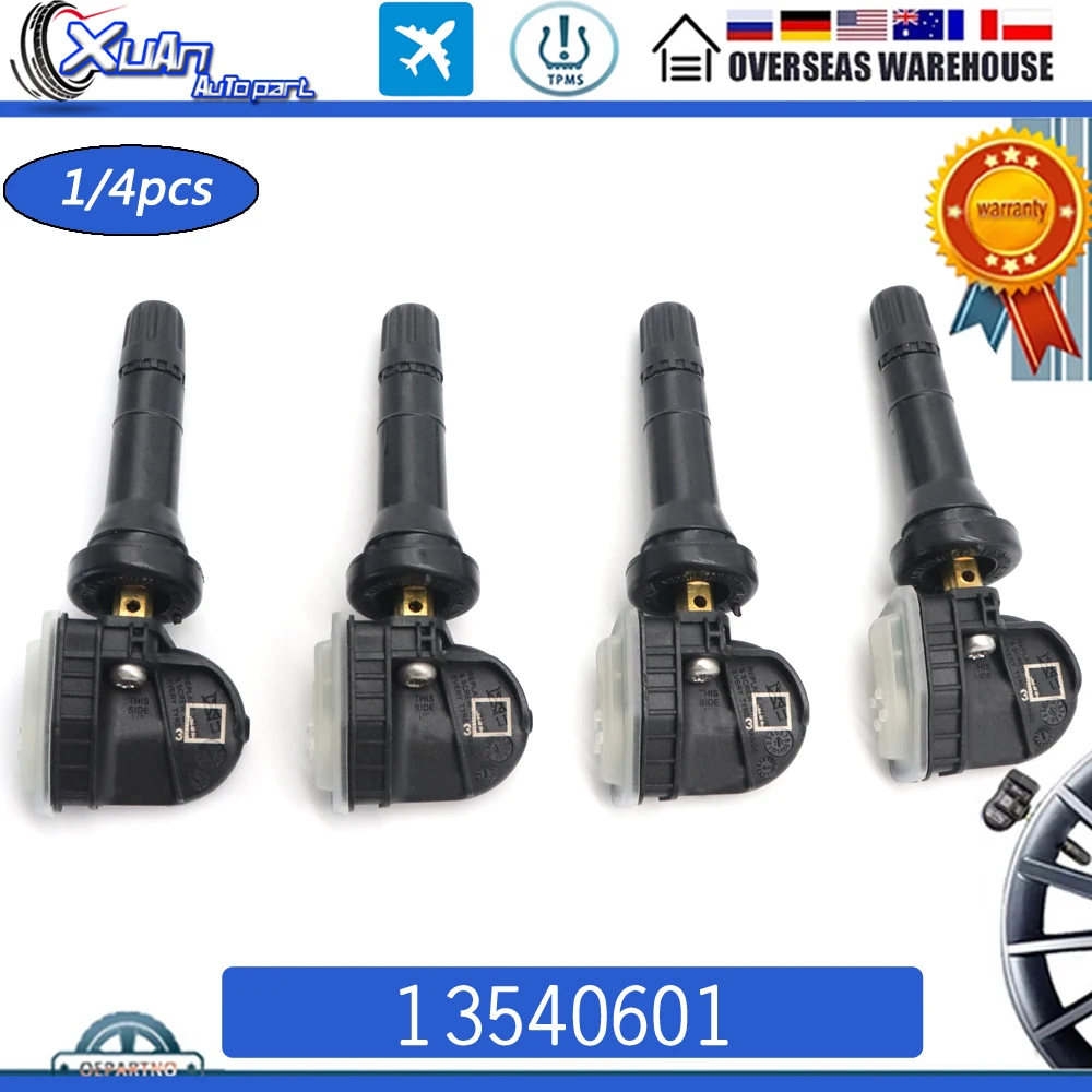 1/4pcs TPMS Tire Pressure Sensor 315MHz 13540601 13598772 For Cadillac ATS CTS Chevrolet Equinox Silverado GMC Sierra 2016-2024