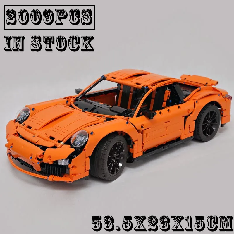 New MOC-40207 GT Supercar Racing Car Vehicle Sport Model Fit  Building Blocks DIY Kid Educational Toys Birthdays Gifts