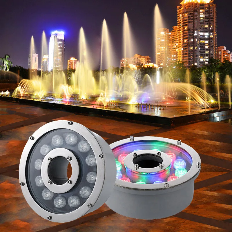 

Waterproof IP65 Fountain Light Multi Color AC 12V Outdoor Led Underwater Lamp for Fish Tank Pond Swimming Pool Spa Party Park