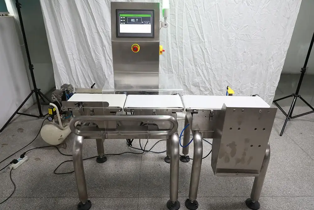 High Accuracy Food Bags Check Weigher Food Package Conveyor Weight Checker