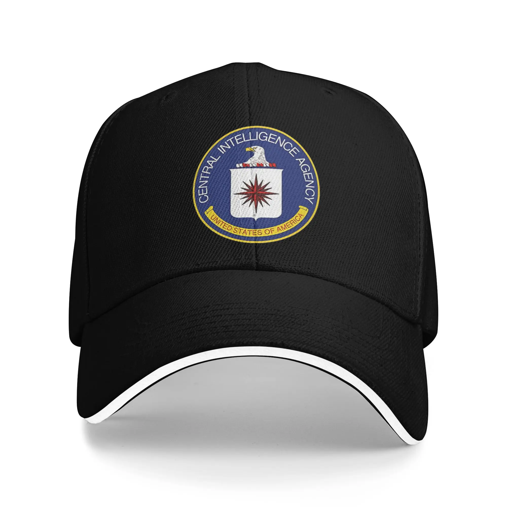 Spring Casual Baseball Cap CIA Central Intelligence Agency Trucker Hat For Female Male Sunscreen  y2k Cute Baseball Caps