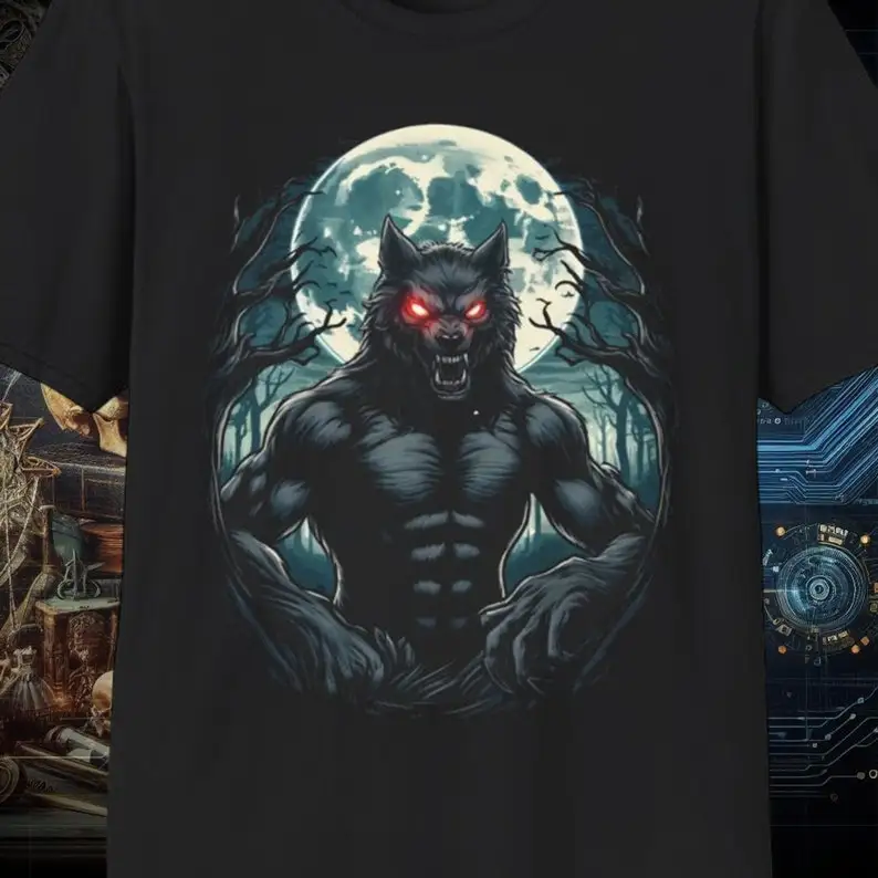 

Lunar Guardianblack goth shirthorror tshirtbella canvas 6004gildan 64000