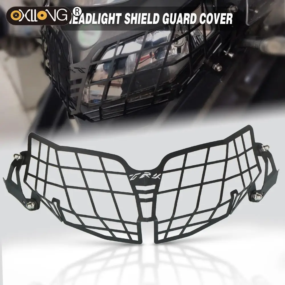 TRK502 Motorcycle Headlight Headlamp Grille Shield Guard Cover Protector For Benelli Trk 502 502x TRK502X 2018 2019 2020 2021