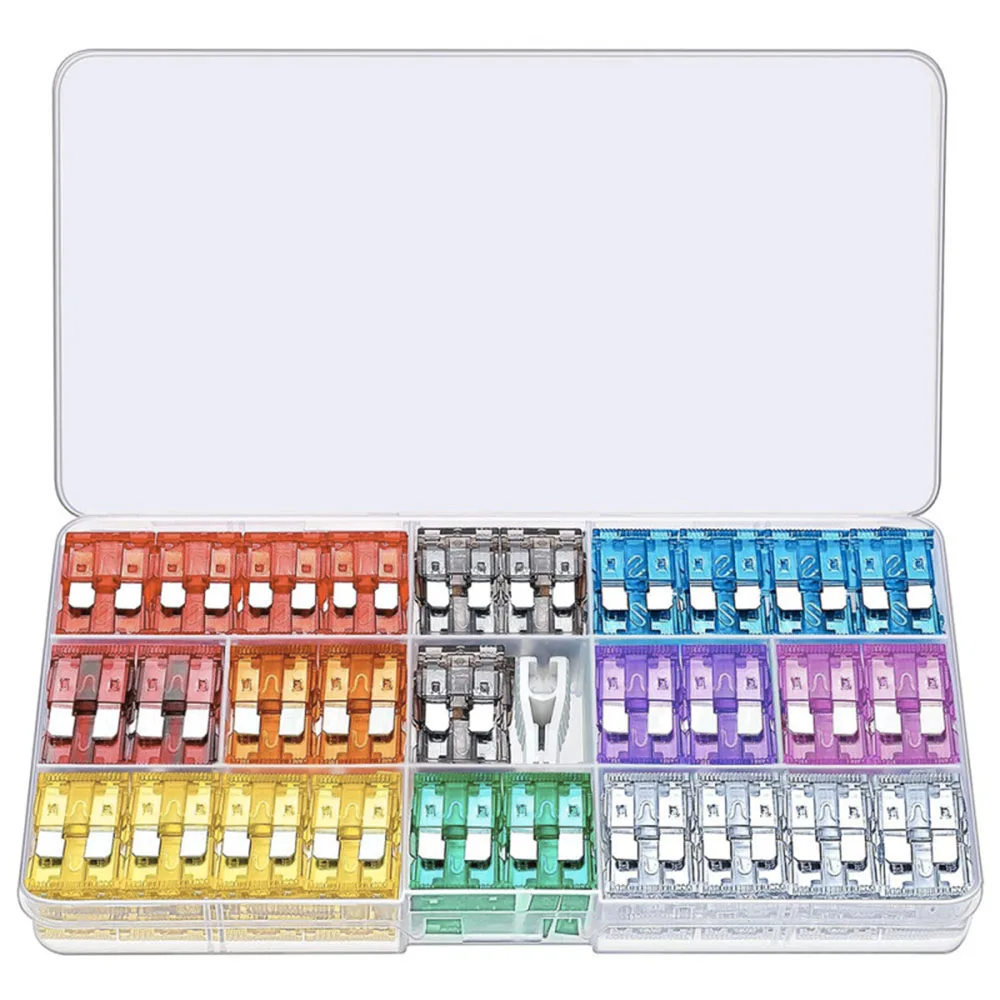 120-teiliges Standard-Sicherungssortiment, Flachsicherungen-Sortiment (2A 3A 5A 7,5A 10A 15A 20A 25A 30A 35A 40A) + Mit Sicherungsauszieher – Detail 5
