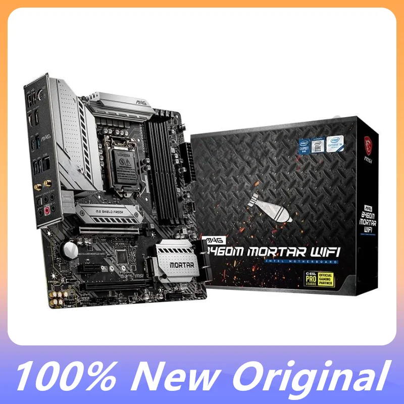 Brand New Original Mag B460m Mortar Wifi Motherboard Ddr4 M.2 Lga1200 Usb3.2 Stat 3.0 Ssd 2933mhz Mainboard Support Cpu