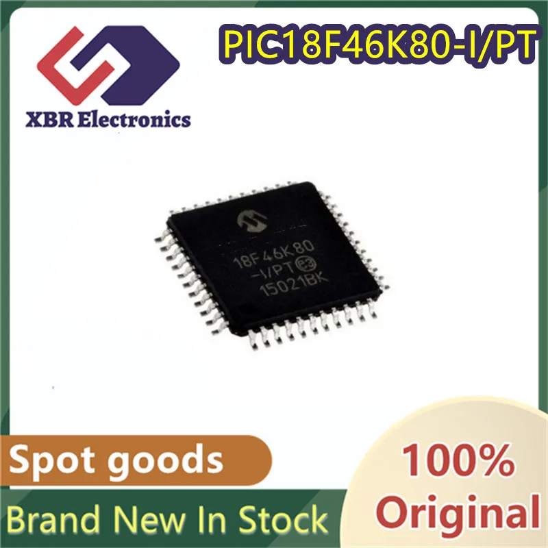 (10/30 Pieces) PIC18F46K80-I/PT 8-bit Microcontroller (MCU) TQFP44 Brand New Original 18F46K80 in Stock Real Photos