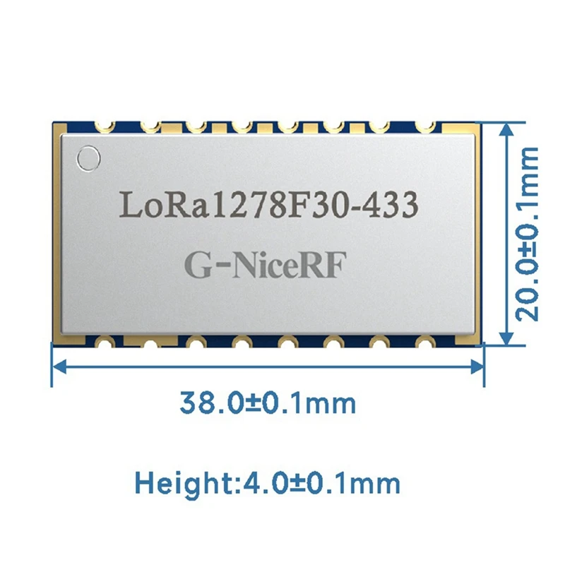 Wireless Lora Module 1W High Power Long Distance Data Transmission 433MHZ Communication Module LoRa 1278F30 400-460 MHz-ABVK