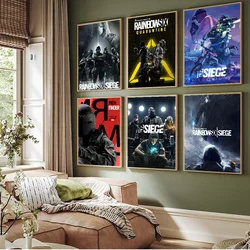 Clancy's Rainbow Six Siege Game Classic Vintage Posters Whitepaper Prints Posters Artwork Kawaii Room Decor