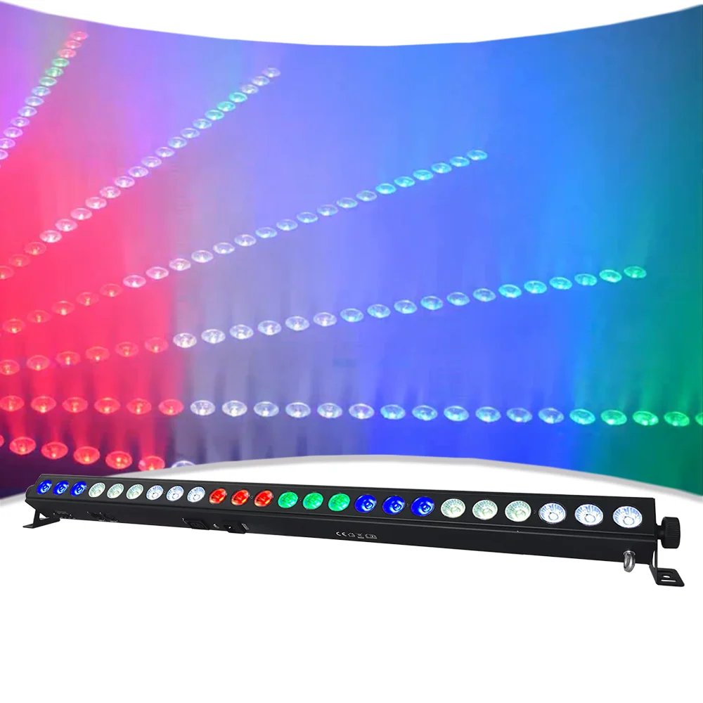 24x4W RGBW Led Wall Wash Light 4IN1 Beam Light Sound DMX512  Led Neon Wall For Wedding Birthday Party Bar DJ Effect Lighting