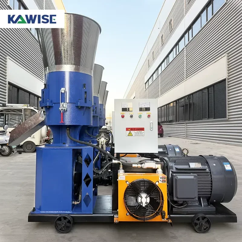 Electric Feed Pellet Machine for Pig Poultry Cattle Farm 600kg/h Animal Feed Pelletizer for Livestock Feed Processing