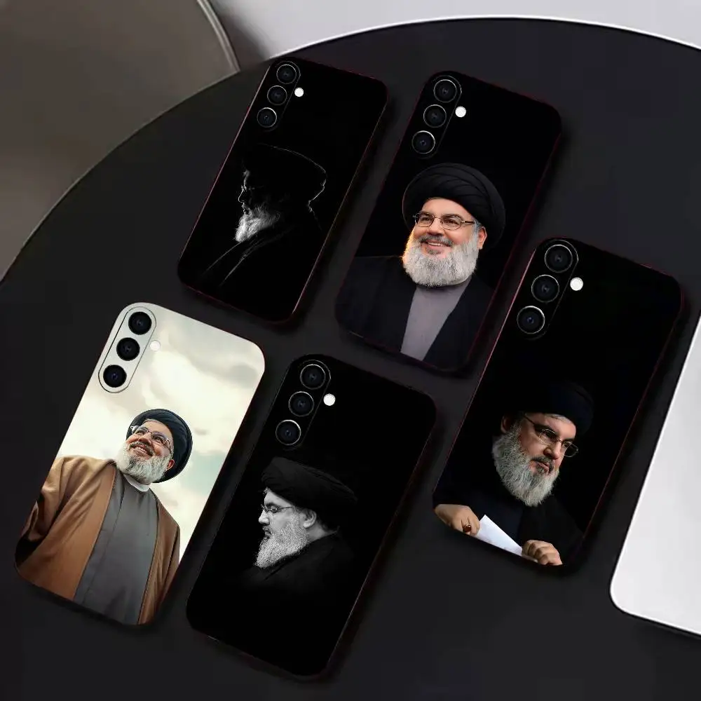 S-sayyed H-Hassan-N-Nasrallah  Phone Case Black Soft Silicone TPU For Samsung A72,A51,A70,A71,A53,A52,A73