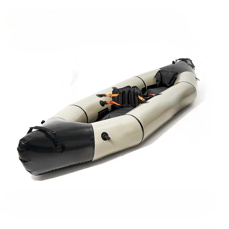 Rubber Boat, Outdoor Camping, Two Person Leisure, Thickened Inflatable Boat, Wear-resistant TPU Assault Boat