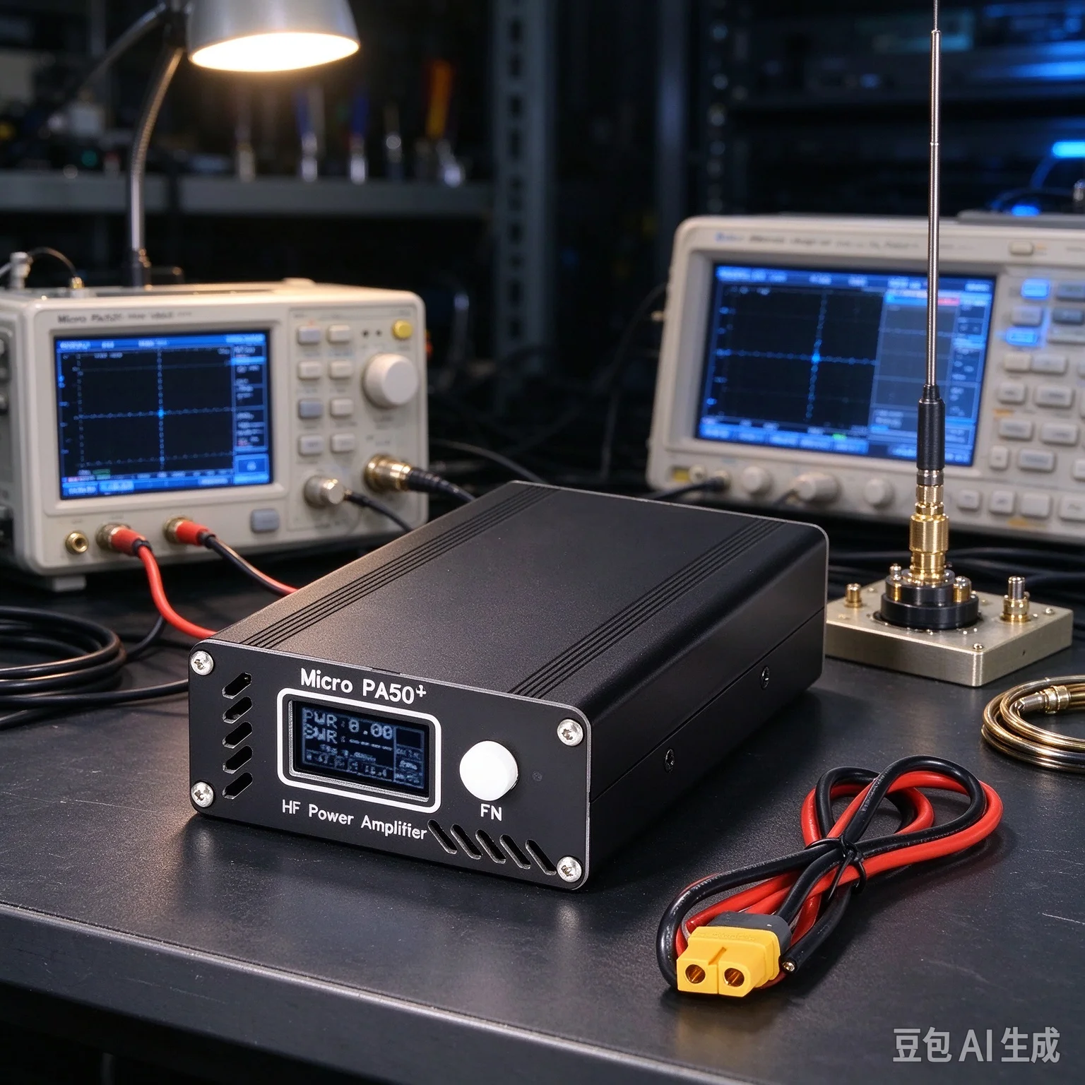 Micro PA50-3 Third Generation 50W 3.5-30MHz RF Shortwave Power Amplifier LPF Filter HF Power Amplifier