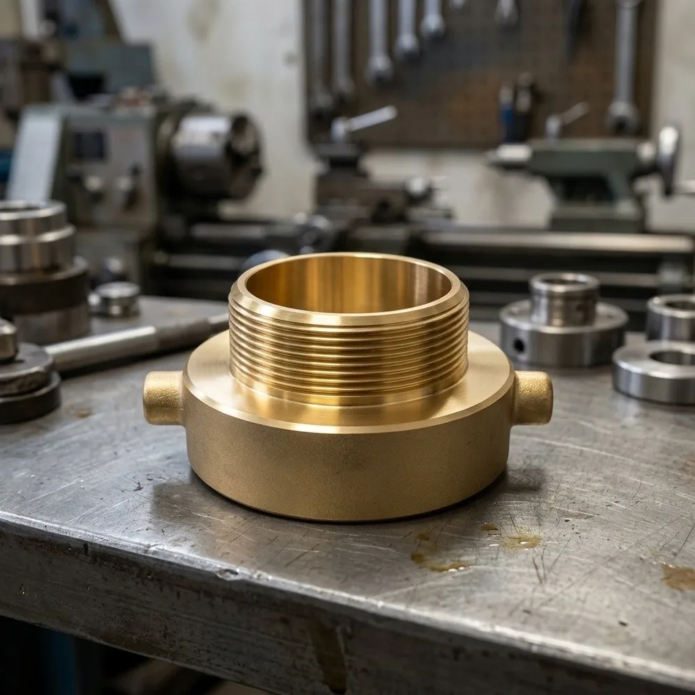 Brass Fire Hydrant Adapter 2-1/2 For NST to 2 NPT Quick Connect Fitting for Fire Hose PVC Pipe Low Pressure Water Systems