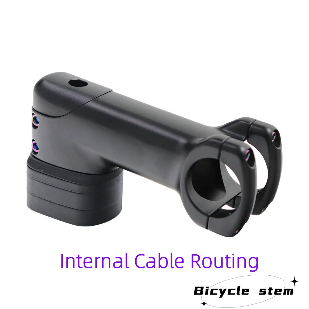 Road Bicycle Stem 28.6-31.8mm Aluminum Alloy Internal Cable Routing Stem with spacer 6 Geree Bike Handlebar Stem Bike Parts