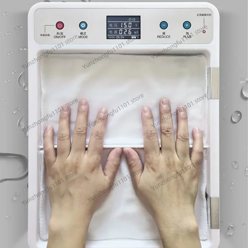 Iontophoresis Machine for Hyperhidrosis, Home Use Iontophoresis Antiperspirant Device for Hands & Feet Excessive Sweating