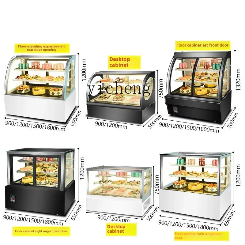 W3-3  desktop milk tea shop fruit small refrigerator baking dessert bar display cabinet west point cooked food freezer