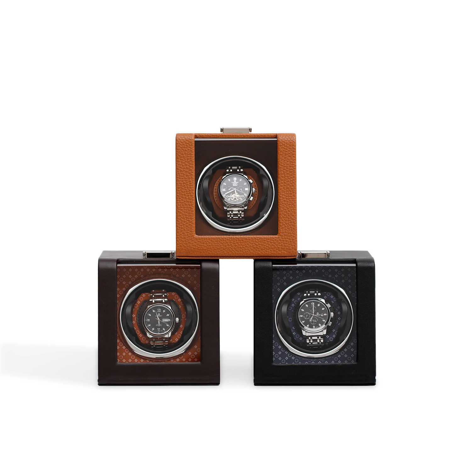 Solid wood watch shaker automatic winding machine 1 slot movement mechanical watch maintenance box
