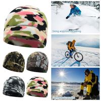 New Windproof Winter Cap Thickened Elastic Warm Fleece Cap Breathable Thermal Hat Outdoor
