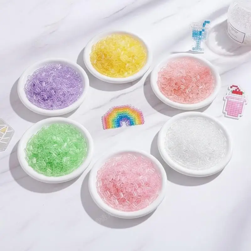 High Transparency 26mm Perler Beads Heat Press Clear Beads for Teen Creative DIY Craft Hobby Projects