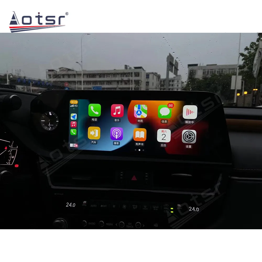 

12.3 inch Carplay Android 13 For Lexus ES 2022 GPS Navigation Car Radio HD Touch Screen Multimedia Auto Stereo car accessories